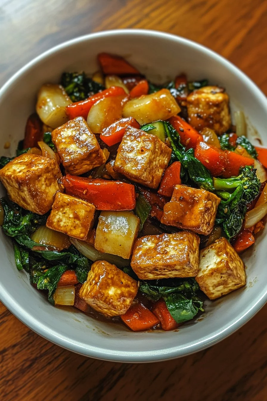 Stir-Fry di Verdure d'Autunno con Tofu