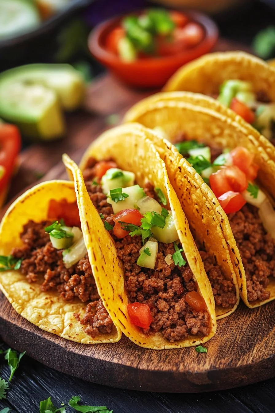 Tacos di manzo macinato