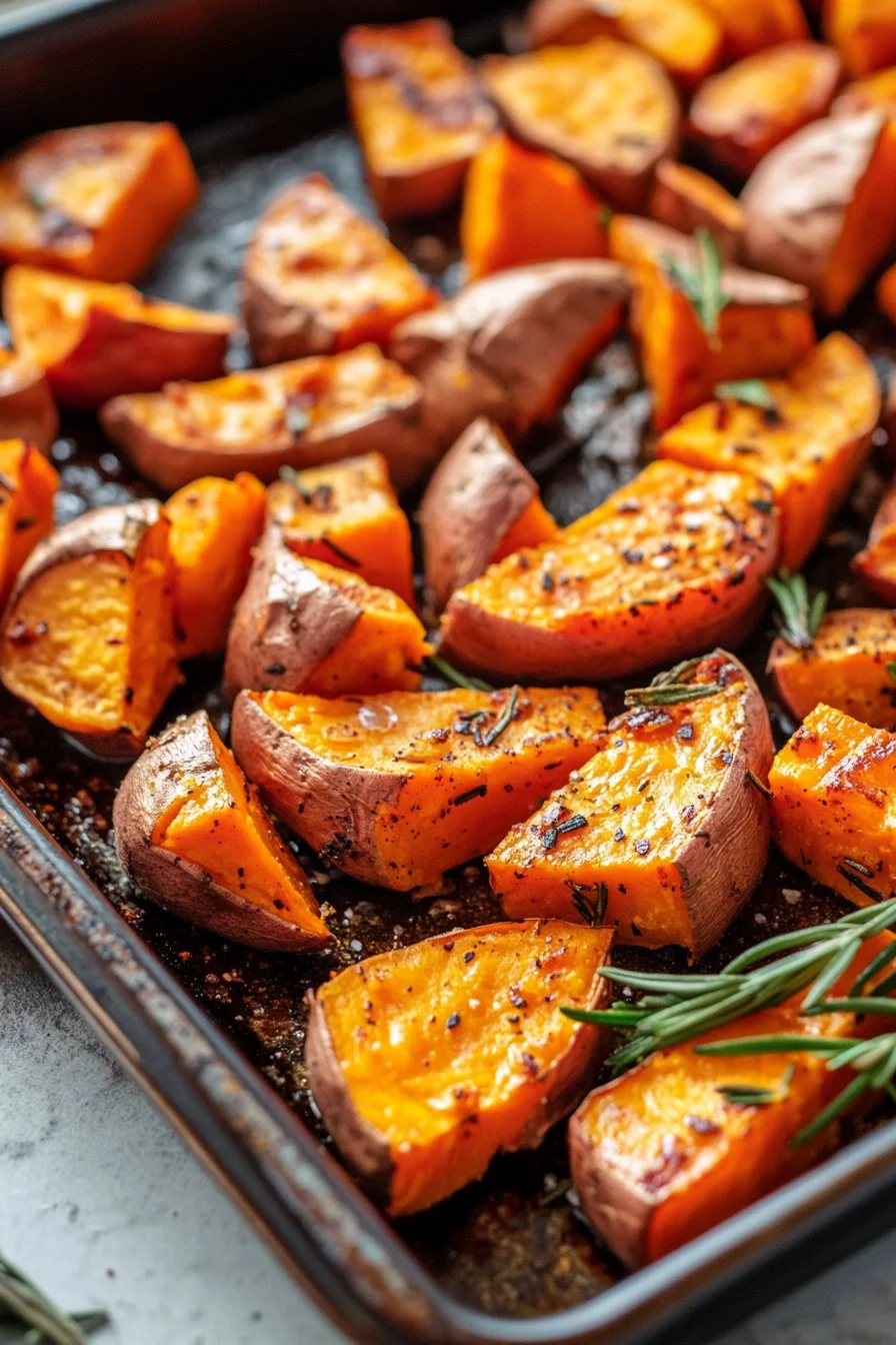 Patata dolce arrosto ripiena