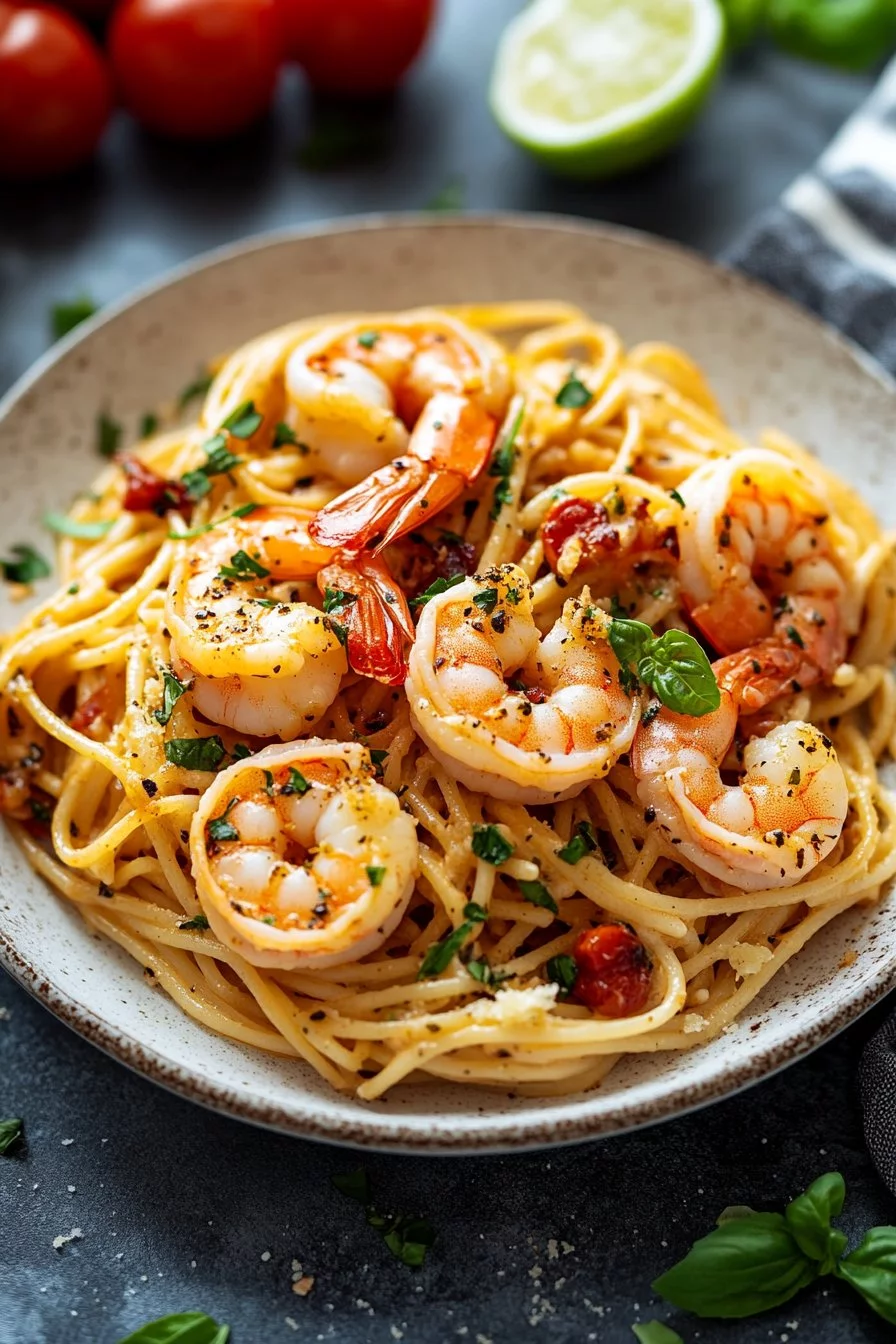 Pasta con Gamberetti