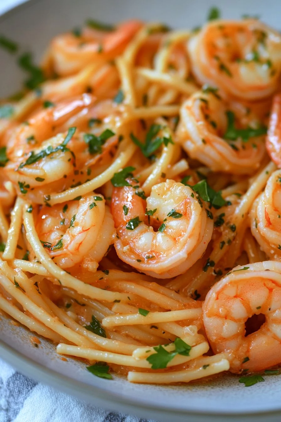 Pasta con gamberi rosa - Salsa rosa italiana