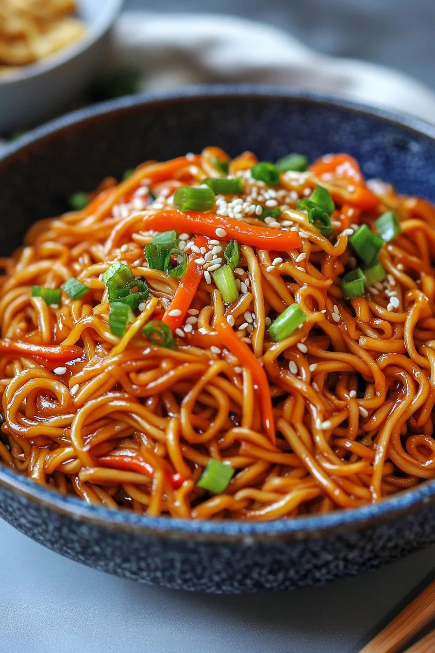 Noodles Lo Mein facili in 15 minuti