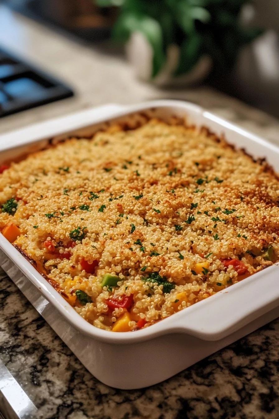 Casseruola di Quinoa con Verdure e Formaggio