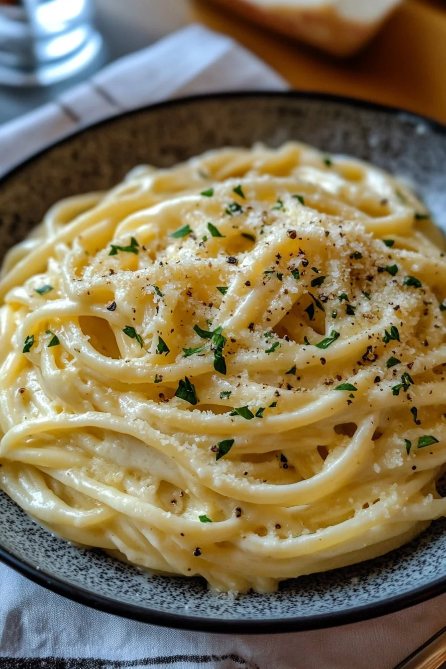 Pasta Aglio e Olio Cremosa