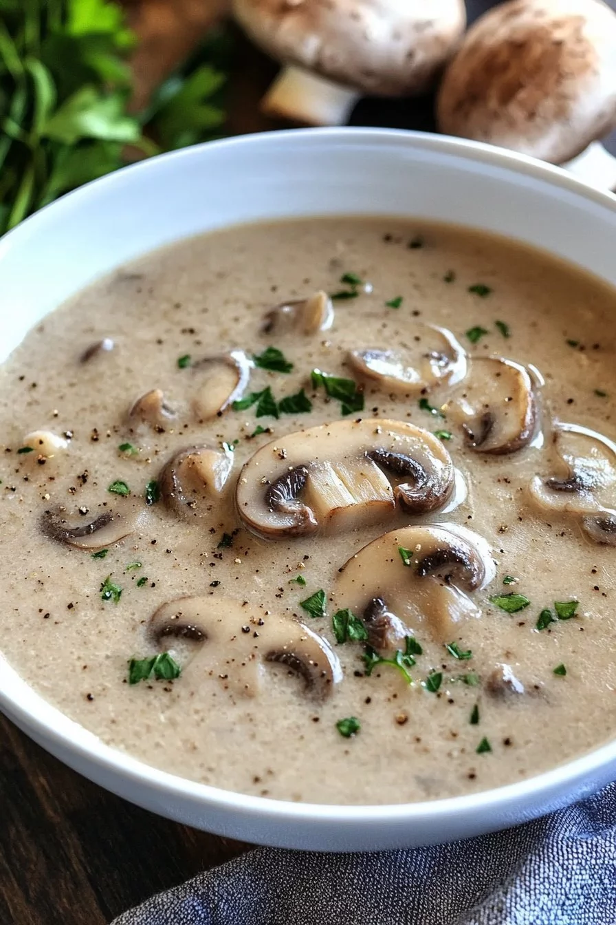 Salsa cremosa ai funghi