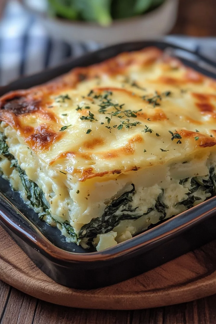 Casseruola di Patate e Spinaci