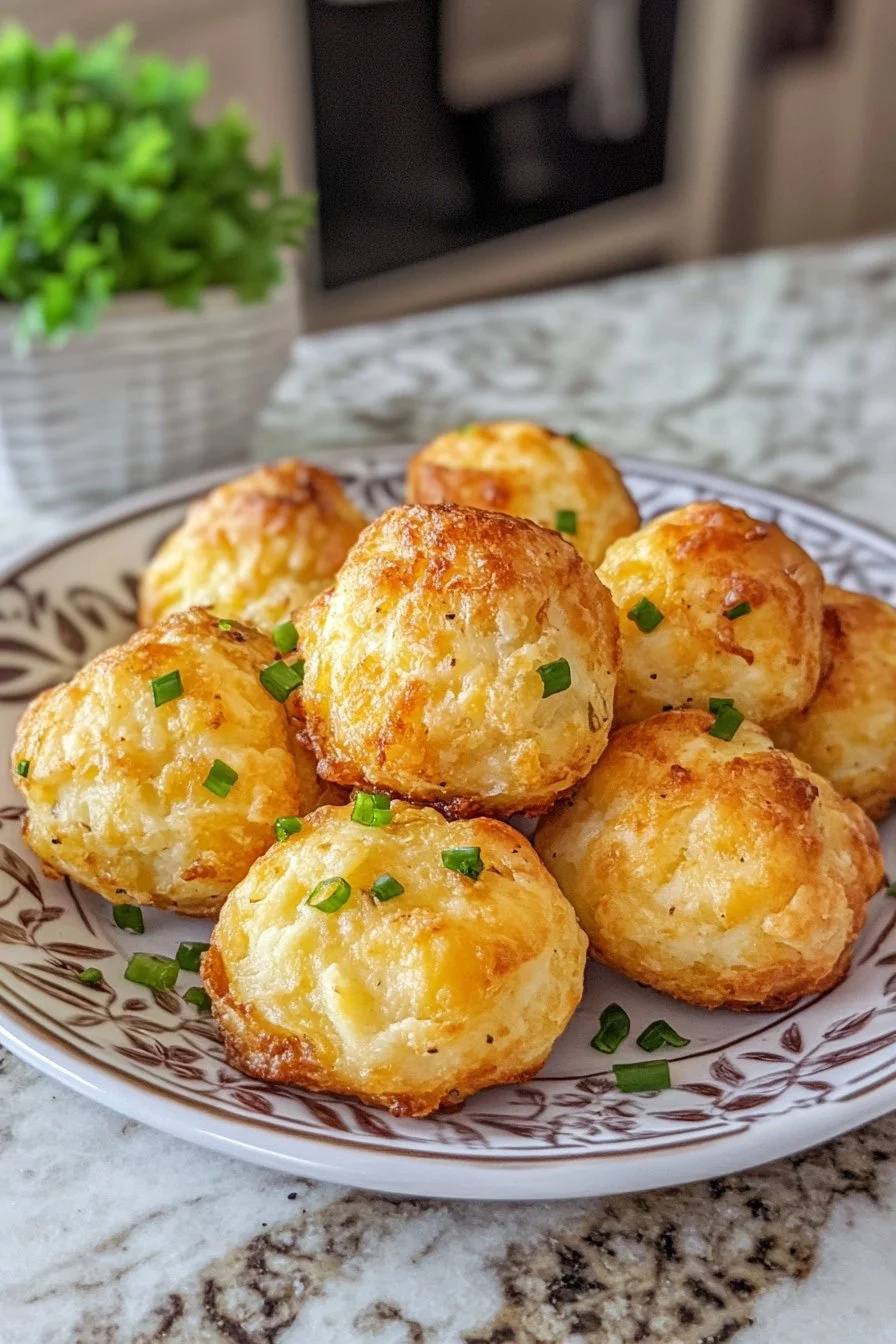 Polpette di Formaggio di Patate Schiacciate