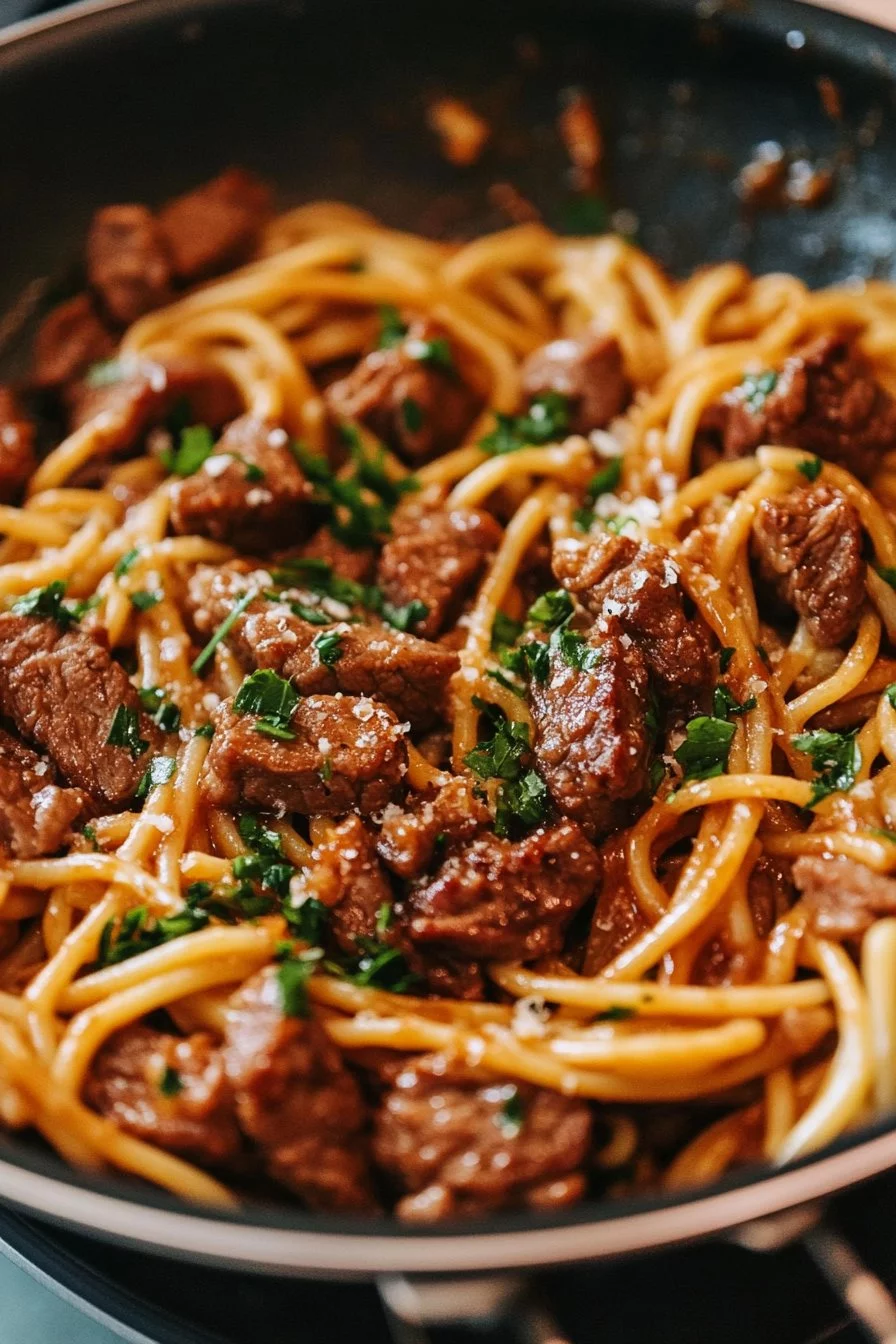 Pasta di manzo BBQ al miele