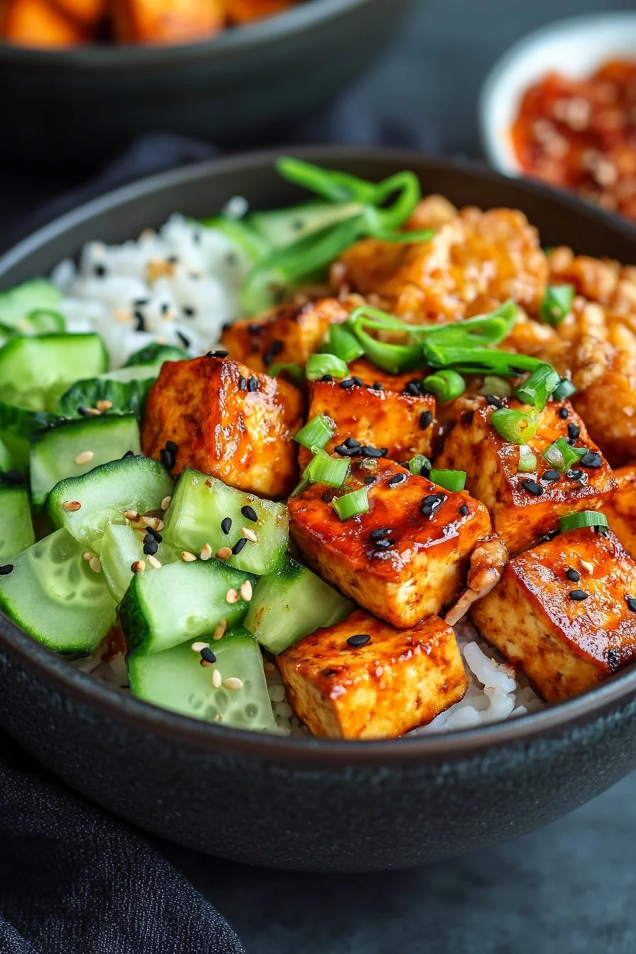 Ciotole di Tofu Appiccicoso