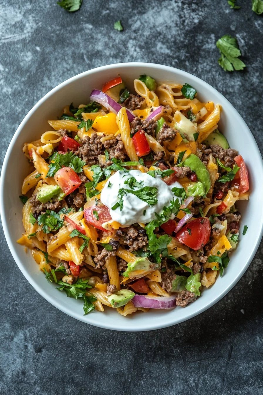 Insalata di pasta tacos