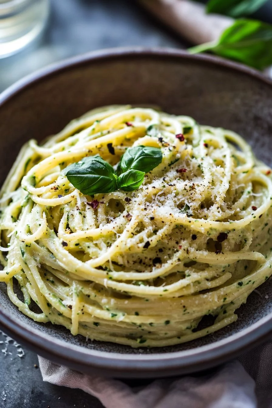Spaghetti alla crema di zucchine