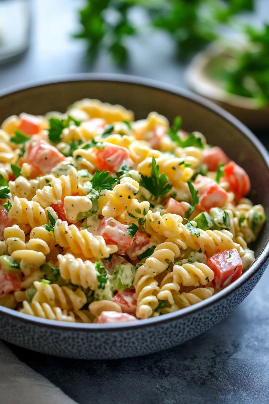 Insalata di pasta cremosa