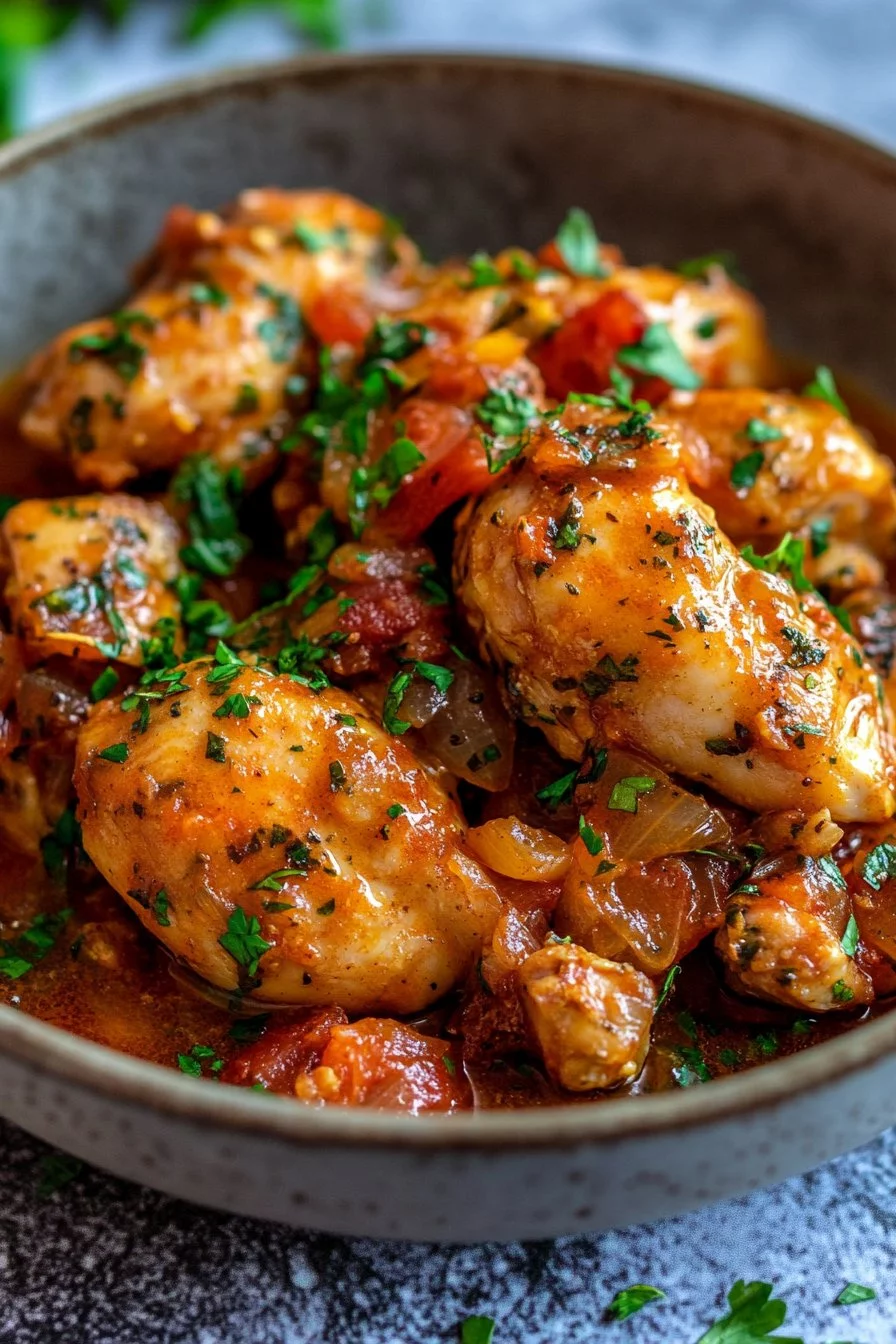 Pollo basco tradizionale facile