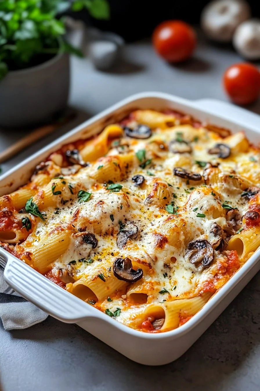 Conchiglioni ripieni di funghi e ricotta