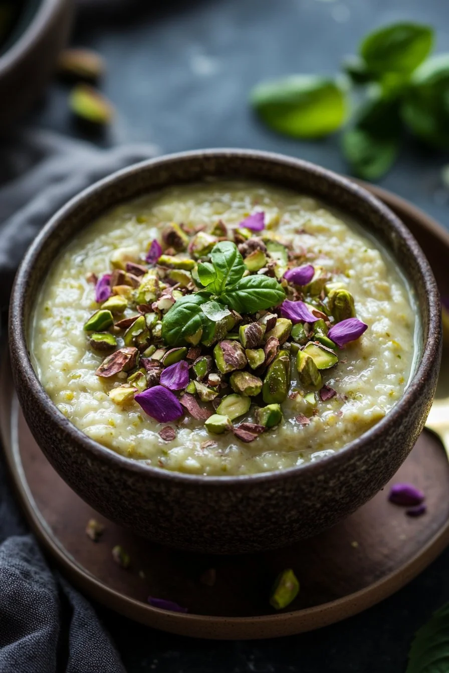 Porridge alla pistacchio