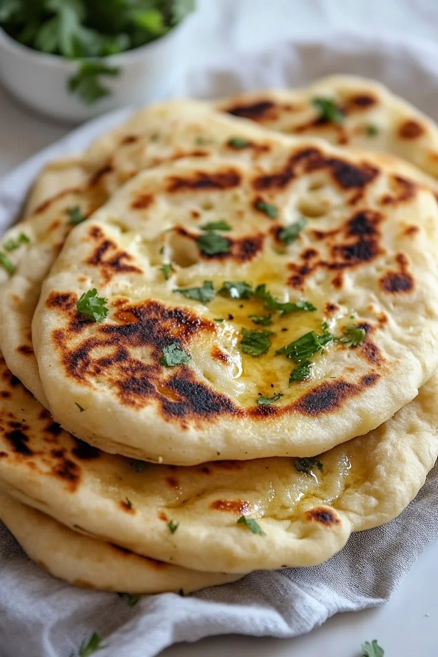 Naan al formaggio