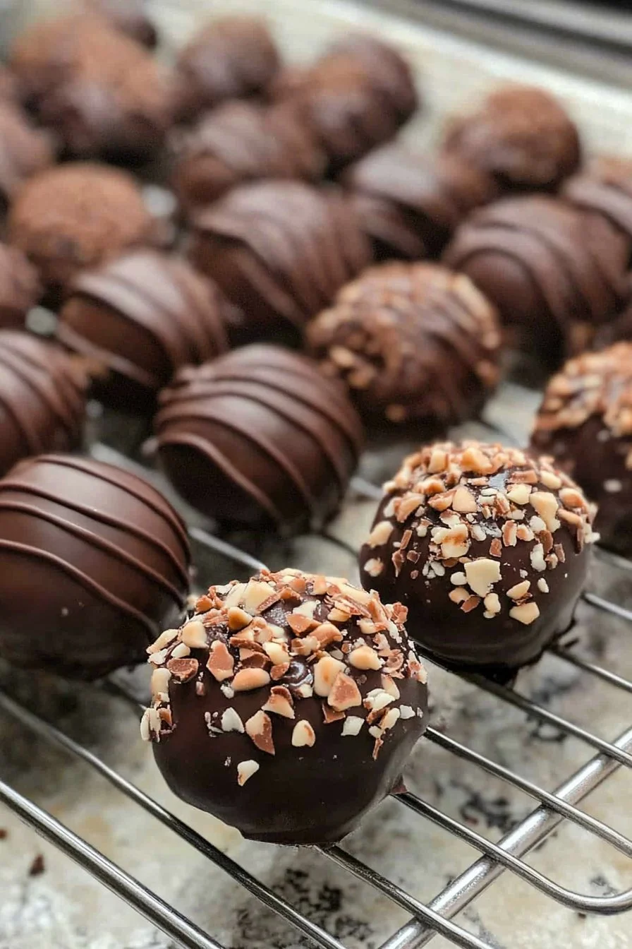 Bocconi di cioccolato e marmellata