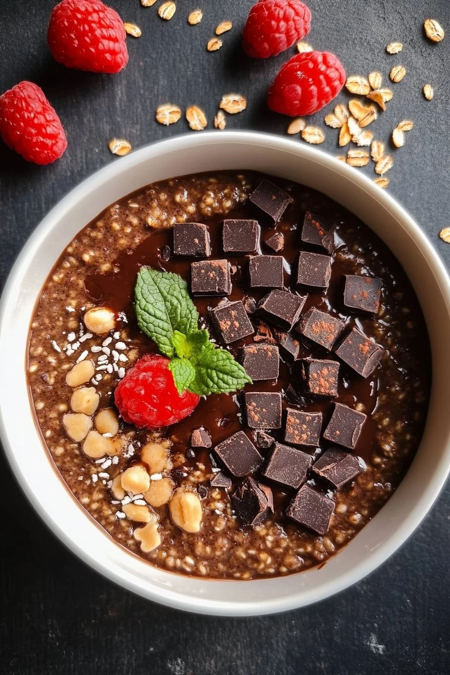 Porridge di miglio al cioccolato