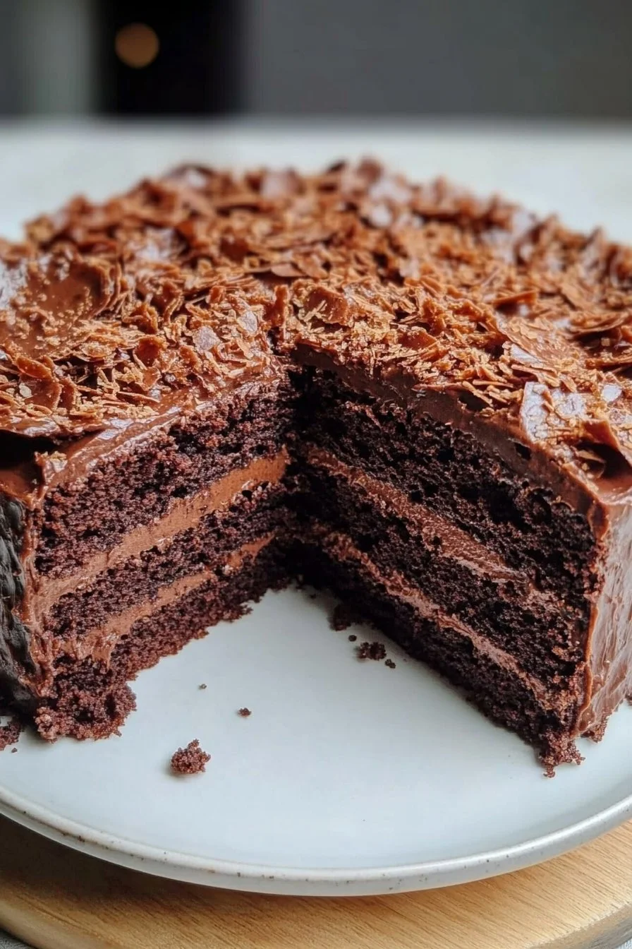 Torta al cioccolato croccante