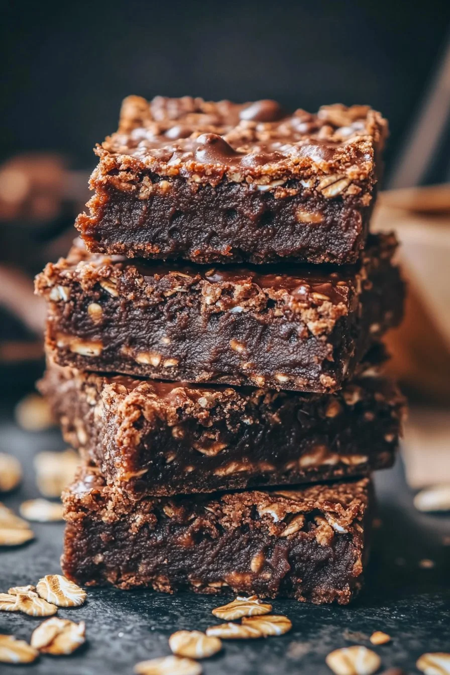Barrette di cioccolato e fiocchi d'avena