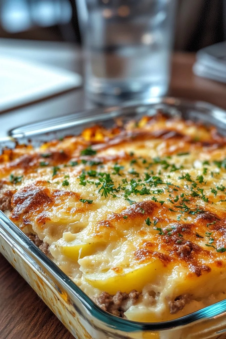 Gratin di Patate con Carne Macinata