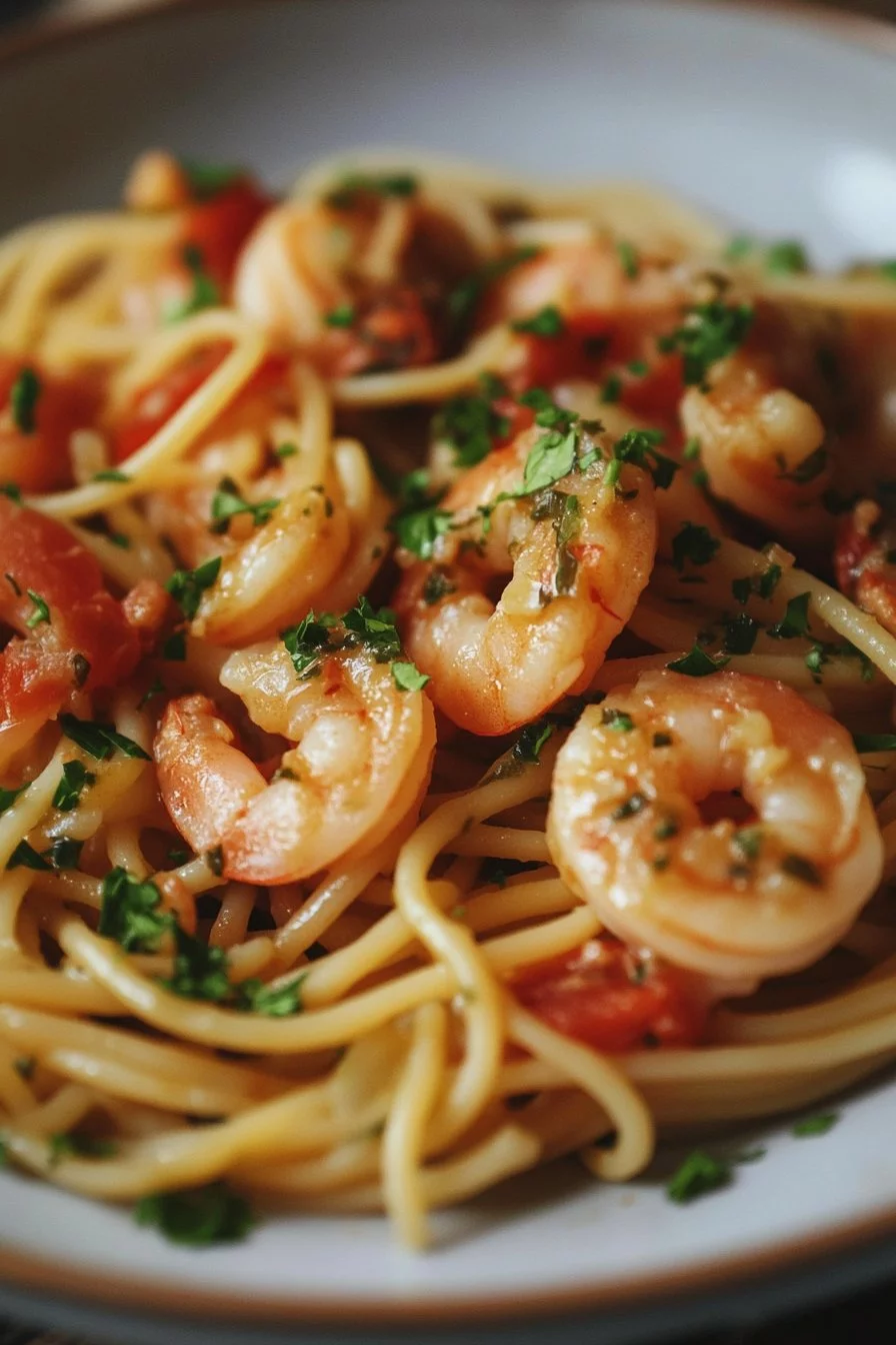 Pasta con gamberi in 30 minuti