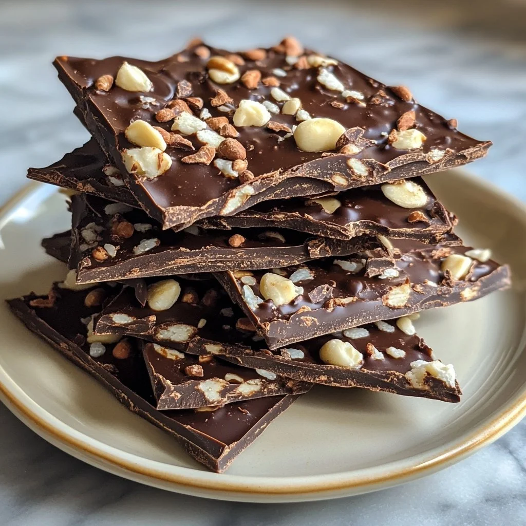 Barre di Cioccolato con Torta di Riso, un dolce ricco e goloso.