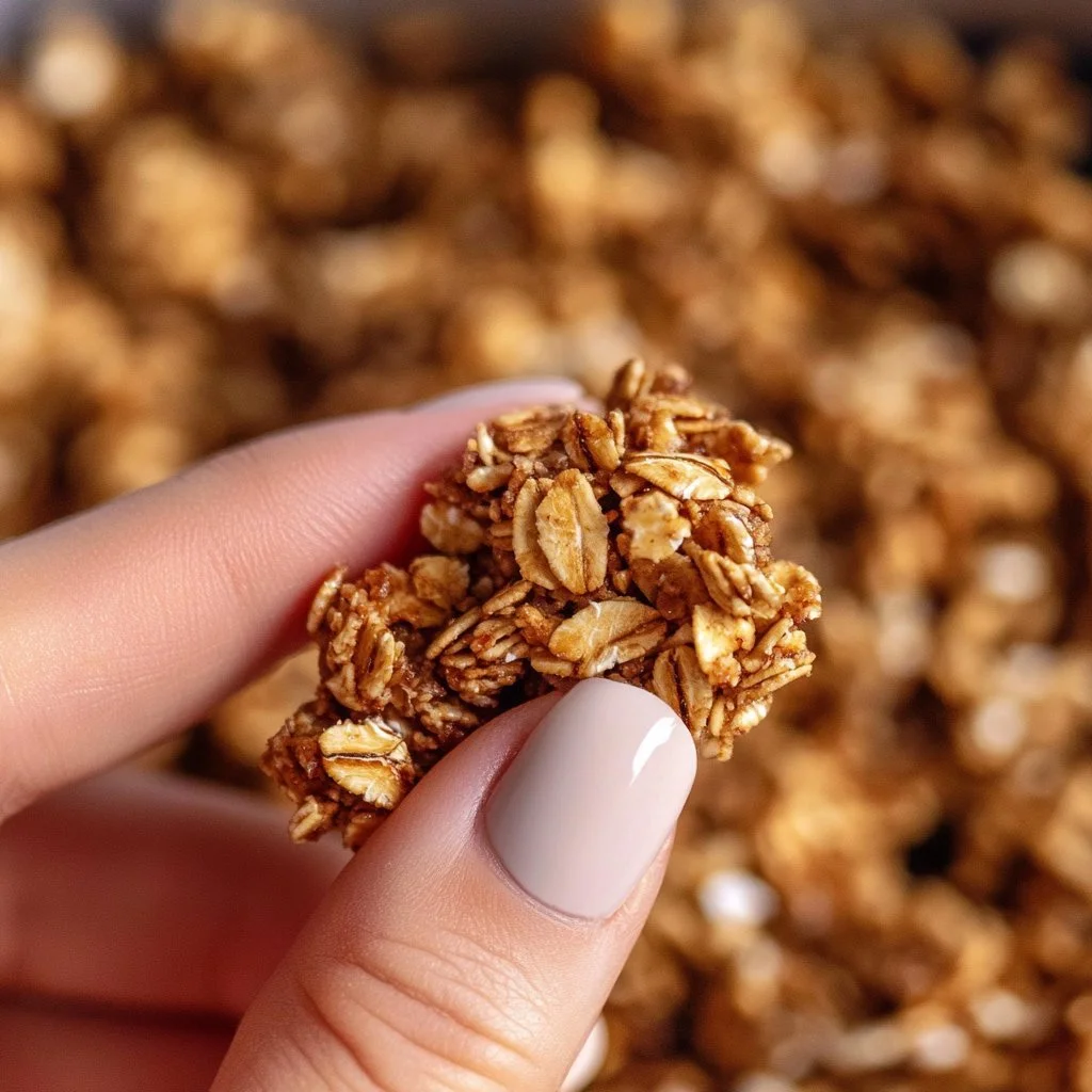 Barrette di granola con nocciole, snack sano e gustoso.