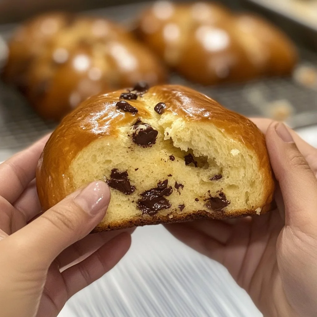 Brioche al Cioccolato fresca e soffice, ideale per una colazione indulgente.