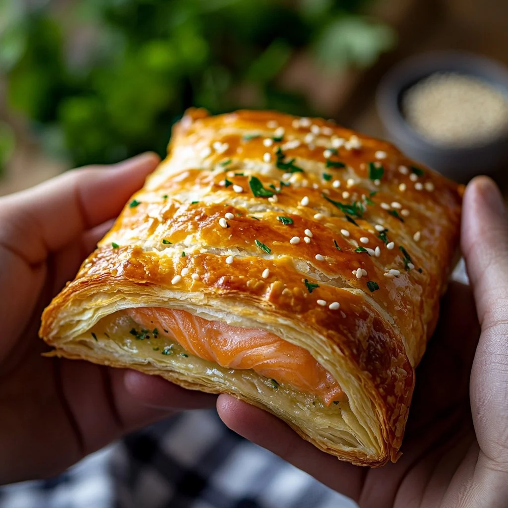 Cestini di pasta sfoglia al salmone succulenti e raffinati