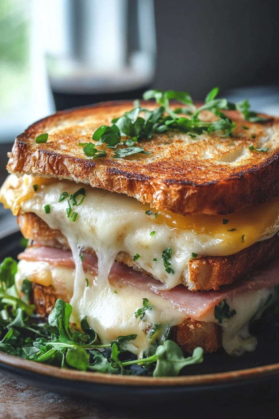 Croque Monsieur in Italian is "Croque Monsieur" as it is a French dish name. However, if you want to describe it, it could be referred to as "panino tostato con prosciutto e formaggio."
