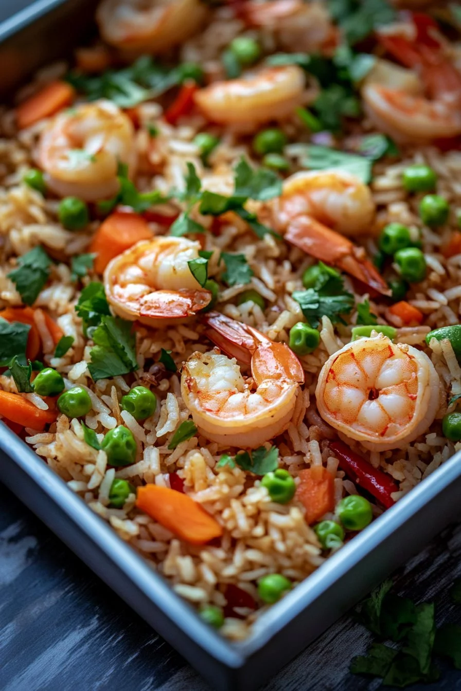 Riso Basmati con Gamberetti e Verdure