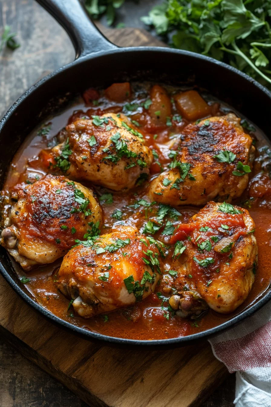 Pollo alla Basca