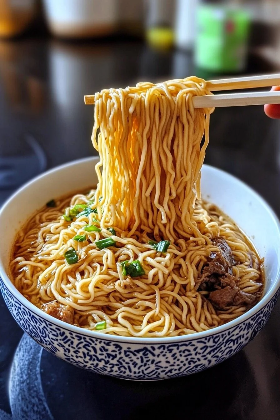Noodles cinesi stile riso cantonese