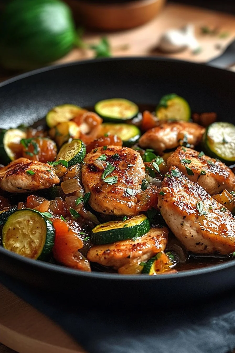 Saltimbocca di pollo alle zucchine