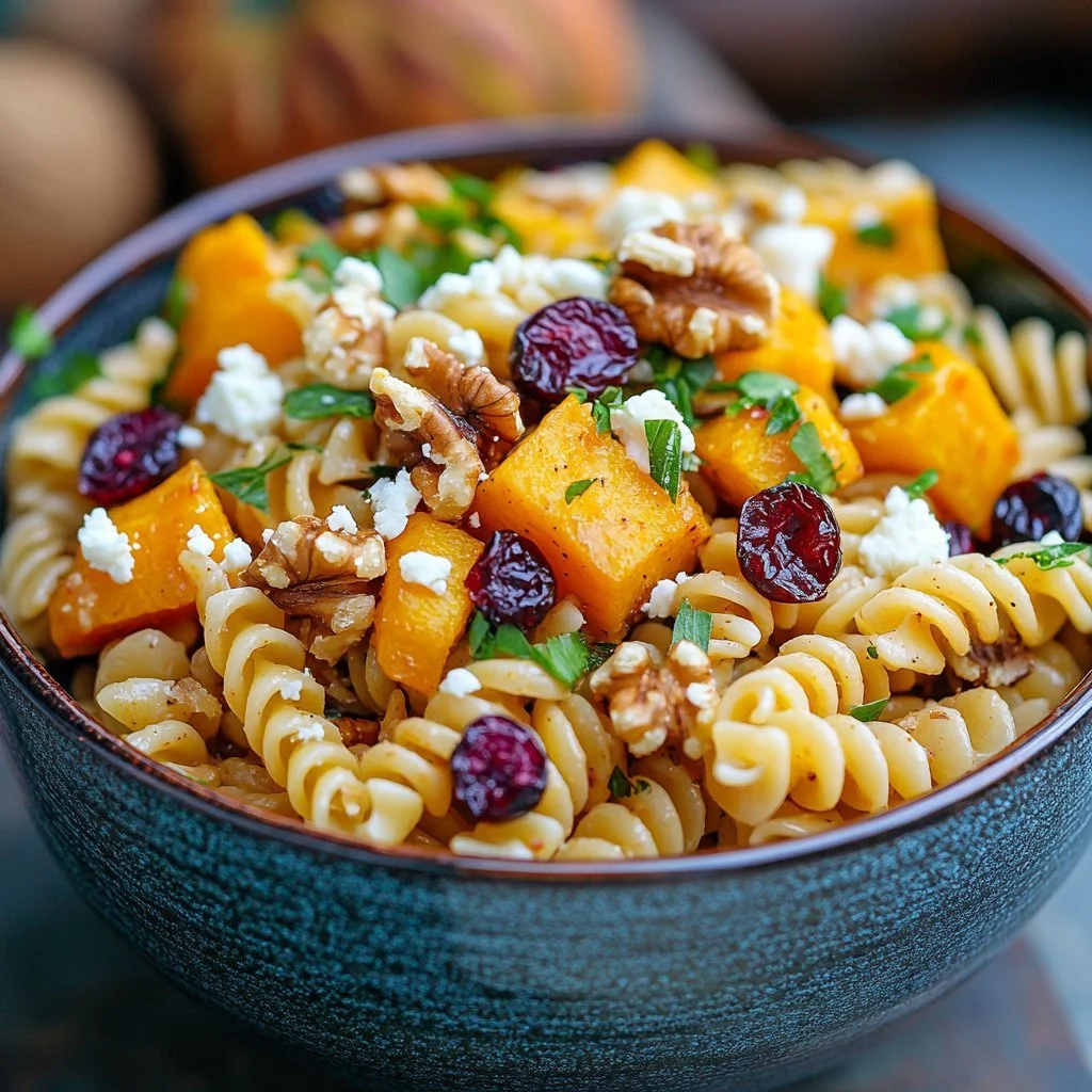 Insalata di Pasta del Raccolto dell'Autunno con verdure fresche