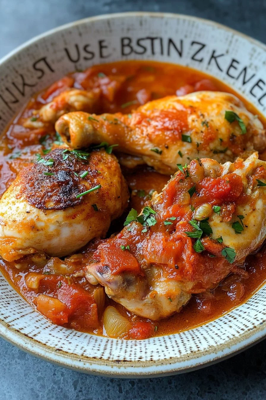 Ricetta facile del pollo alla baski