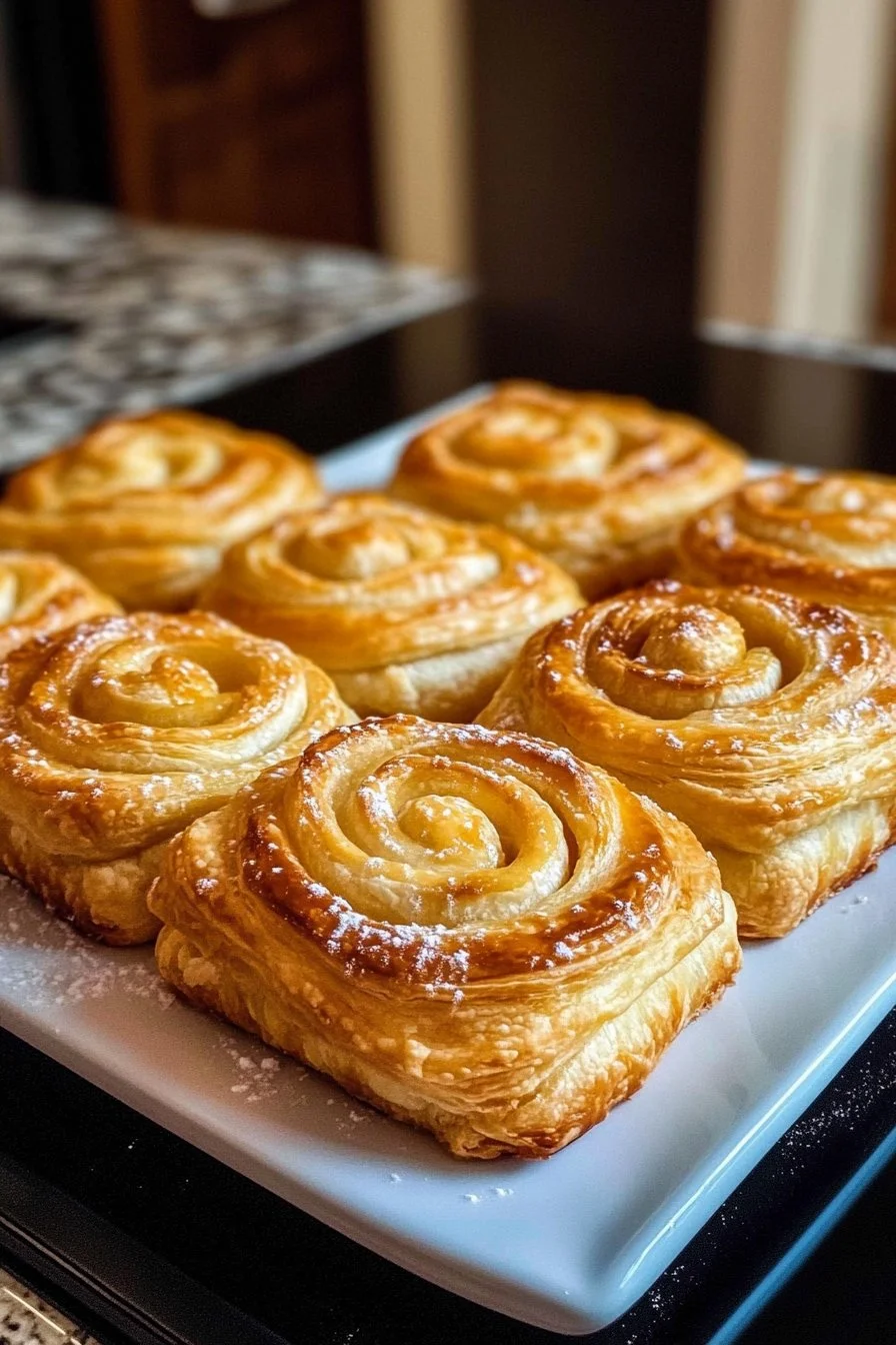 Rotoli sfogliati di mele