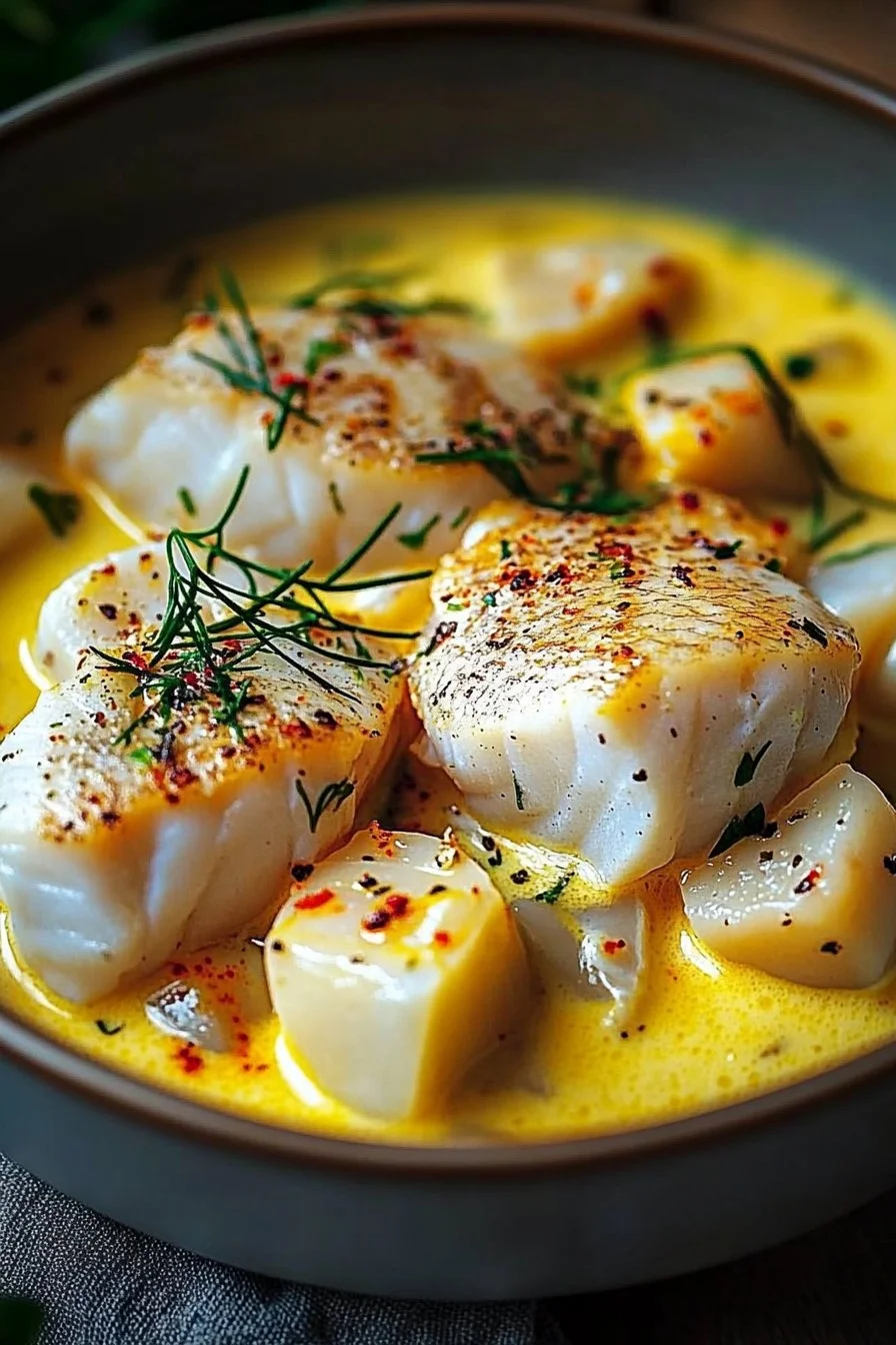 Blanquette di pesce ai sapori esotici