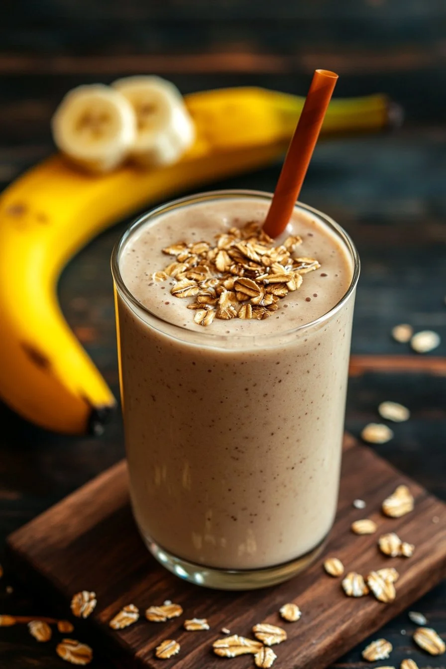 Smoothie con banane e fiocchi d'avena