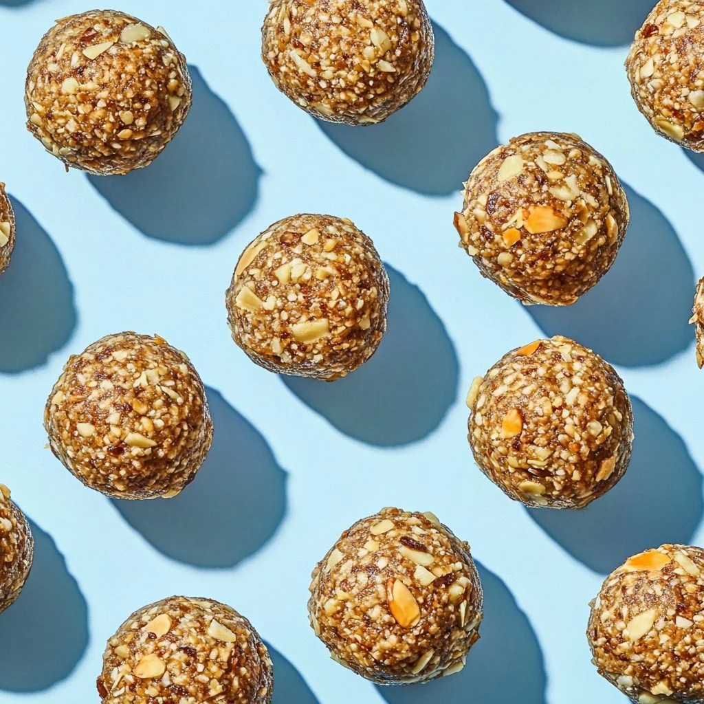 Palline di energia all'acero, snack energetico sano e naturale.