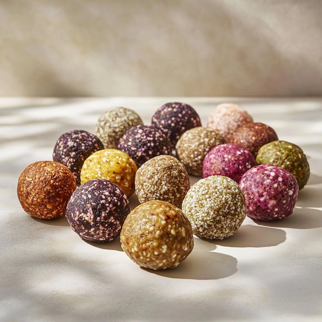 Palline energetiche con datteri e anacardi, snack sano e nutriente
