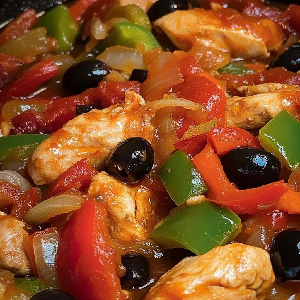Piatto di pollo con verdure fresche e colorate