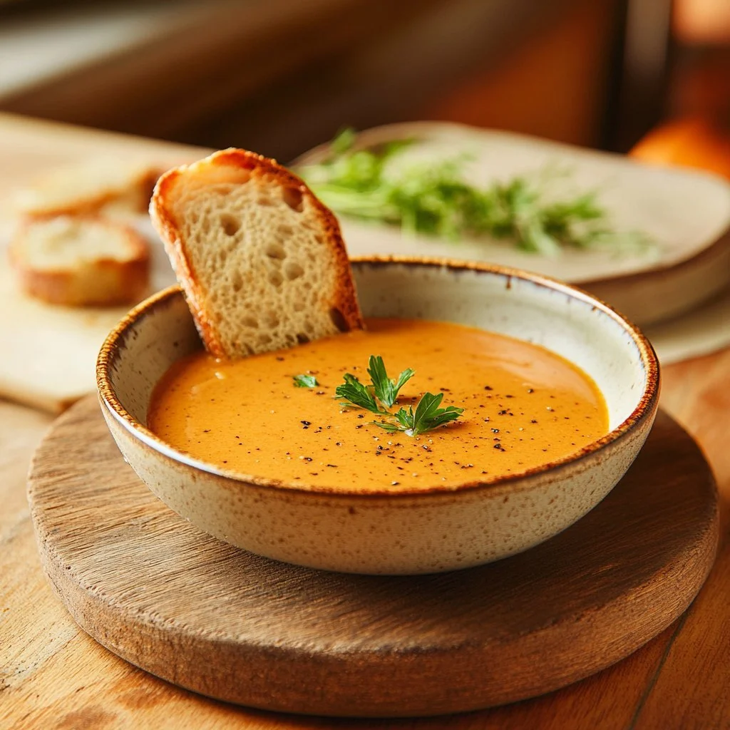 Ricetta di salsa al pepe cremosa pronta per essere servita.