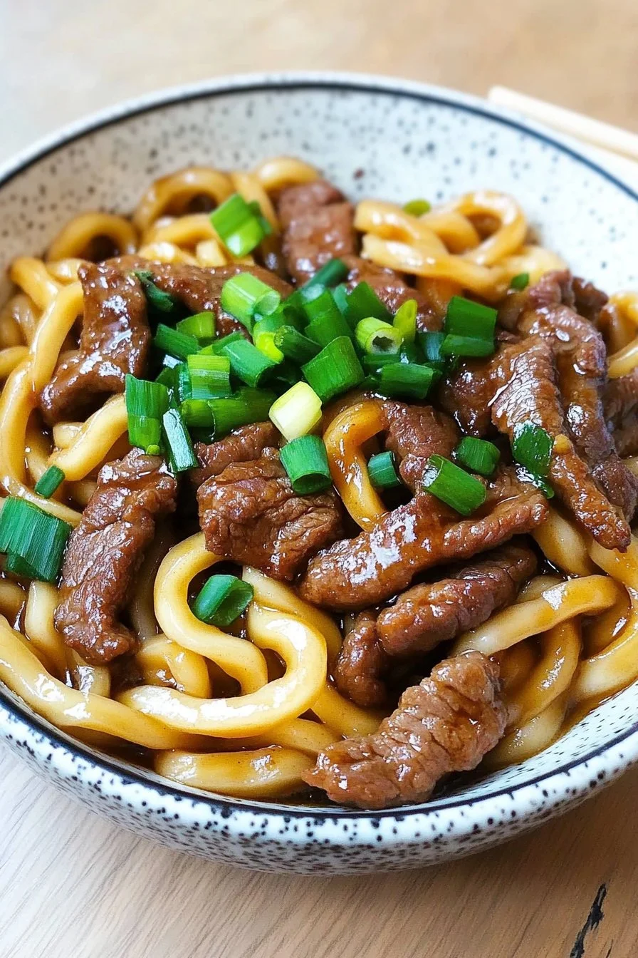 Udon di manzo