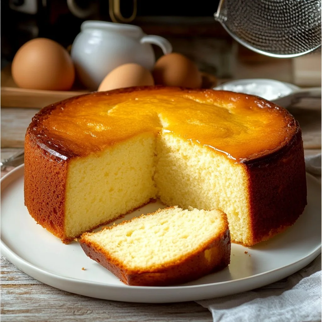 Torta allo yogurt ultra morbida pronta per essere servita con frutta fresca