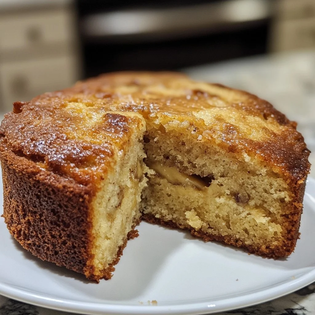 Torta di banane extra soffice pronta da servire