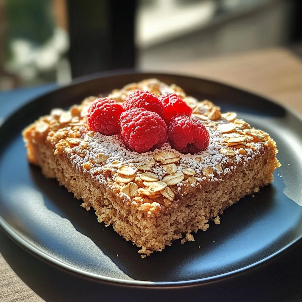 Torta di Fiocchi d'Avena fresca pronta per la colazione