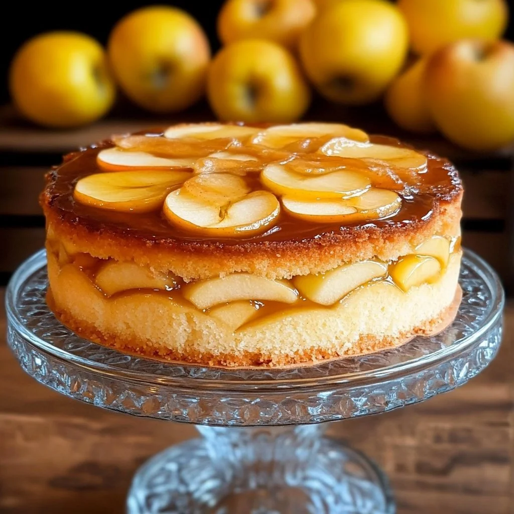 Deliziosa torta di mele appena sfornata, perfetta per la merenda.