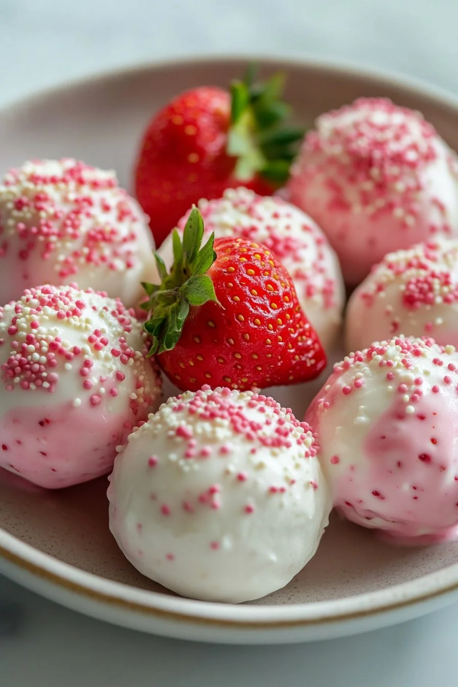 Bocconcini di yogurt alle fragole